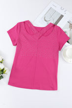 Load image into Gallery viewer, Rhinestone Crisscross Short Sleeve Top
