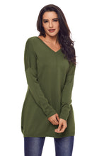 Load image into Gallery viewer, Side Slit Hem Long Sleeve Top
