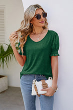 Load image into Gallery viewer, Flounce Sleeve V-Neck Tee
