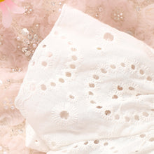 Load image into Gallery viewer, Eyelet Round Neck Top and Plaid Skort Set
