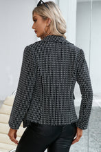 Load image into Gallery viewer, White Plaid Please Blazer DIBS PLAID

