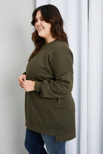 Load image into Gallery viewer, Zenana Full Size High-Low Drop Shoulder Sweatshirt
