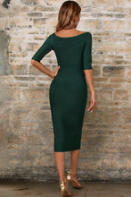 Load image into Gallery viewer, Half Sleeve V-Neck Bandage Dress
