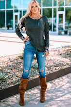 Load image into Gallery viewer, Leopard Round Neck Ribbed Top
