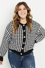 Load image into Gallery viewer, Andree by Unit London Life Full Size Tweed Cardigan in Black
