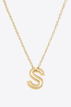 Load image into Gallery viewer, K to T Letter Pendant Necklace DIBS K-T
