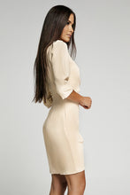 Load image into Gallery viewer, Ruffled Tulip Hem Puff Sleeve Mini Dress
