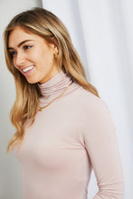 Load image into Gallery viewer, Zenana Turtleneck Long Sleeve Top in Ash Blush
