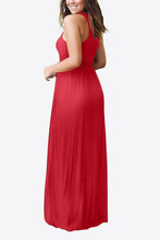 Load image into Gallery viewer, Round Neck Sleeveless Dress with Pockets
