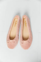 Load image into Gallery viewer, Forever Link Bow Detail Sherpa Flats
