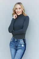 Zenana High Neck Long Sleeve Bodysuit
