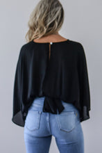 Load image into Gallery viewer, V-Neck Ruched Three-Quarter Sleeve Blouse
