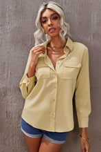 Load image into Gallery viewer, Turn-down Collar Pocketed Button Shirt
