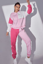 Load image into Gallery viewer, Exposed Seams Color Block Hoodie and Pants Set
