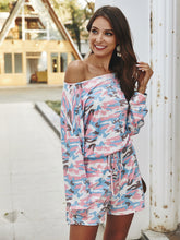Load image into Gallery viewer, Long Sleeve Drawstring Romper
