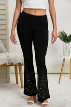 Load image into Gallery viewer, Vocal Eyes on You Full Size Rhinestone Flared Leggings
