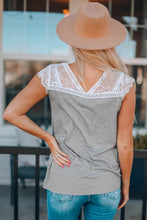 Load image into Gallery viewer, Lace Sleeve Tee Shirt
