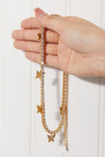 Load image into Gallery viewer, GNJ MANUFACTURING Rhinestone Butterfly Chain Necklace
