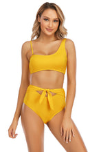 Load image into Gallery viewer, Tie-Waist Asymmetrical Neck Bikini Set
