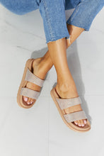 Load image into Gallery viewer, Qupid Glam Girl Rhinestone Band Slide Sandal
