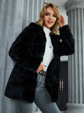 Load image into Gallery viewer, Long Sleeve Collared Teddy Jacket with Pockets
