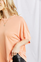 Load image into Gallery viewer, HYFVE Half Sleeve Round Neck Tee Shirt in Creamy Peach
