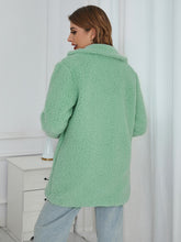 Load image into Gallery viewer, Buttoned Longline Sherpa Jacket
