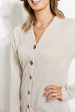 Load image into Gallery viewer, Heimish Home at Last Full Size Waffle Knit Button Down Cardigan
