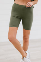 Load image into Gallery viewer, Zenana Worth It Full Size Run Biker Shorts in Ash Olive
