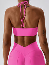 Load image into Gallery viewer, Yoga Halter Neck Sleeveless Tank Top
