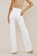 Load image into Gallery viewer, Kancan High-Rise Distressed Flare Jeans in White DIBS CAN
