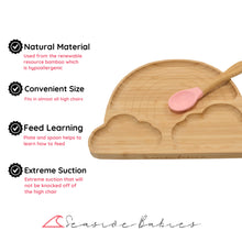 Load image into Gallery viewer, Bamboo Rainbow Baby Plate PINK
