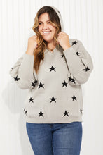 Load image into Gallery viewer, Heimish All of the Stars Full Size Star Hooded Sweater
