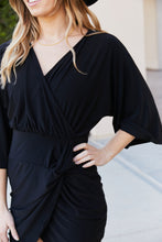 Load image into Gallery viewer, White Birch Full Size Twisted Tulip Hem Dress
