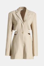 Load image into Gallery viewer, Cutout Mini Blazer Dress
