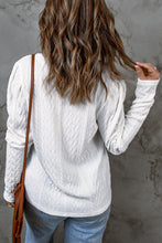 Load image into Gallery viewer, Textured Puff Sleeve Knit Top
