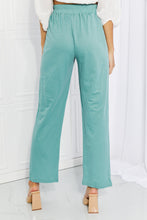 Load image into Gallery viewer, Blumin Apparel Take Me Away Full Size Straight Leg Pants in Seafoam
