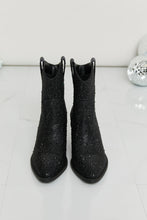 Load image into Gallery viewer, Forever BLACK Rhinestone Cowboy Booties DIBS 1010
