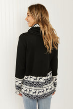 Load image into Gallery viewer, Heimish Sleigh Ride Full Size Waffle Knit Christmas Top
