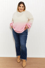 Load image into Gallery viewer, Sew In Love Cotton Candy Dreams Full Size Dip-Dye Ombre Sweater
