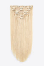 Load image into Gallery viewer, 20&quot; 120g Clip-in Hair Extensions Indian Human Hair in Blonde

