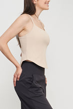 Load image into Gallery viewer, Curved Hem Sports Cami
