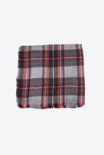 Load image into Gallery viewer, Always Come Back Plaid Fringe Scarf
