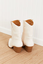 Load image into Gallery viewer, Qupid Howdy Y&#39;all Corp Mid-Calf Cowboy Boots in Stone
