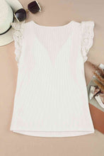 Load image into Gallery viewer, Deep V Lace Butterfly Sleeve Top
