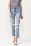 Vervet by Flying Monkey Wren Full Size High Rise Crop Flare Jeans
