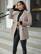 Double-Breasted Back Slit Blazer