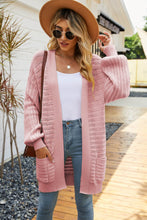 Load image into Gallery viewer, Dropped Shoulder Longline Cardigan with Pockets
