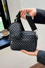 Load image into Gallery viewer, Adored Geometric PU Leather Shoulder Bag with Small Purse
