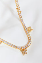 Load image into Gallery viewer, GNJ MANUFACTURING Rhinestone Butterfly Chain Necklace

